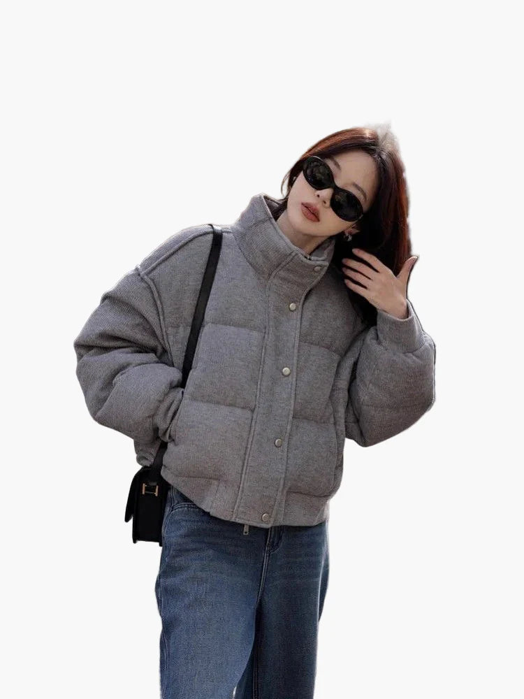 Veste matelassée style décontracté pour femme – Idéale pour l'automne et l'hiver