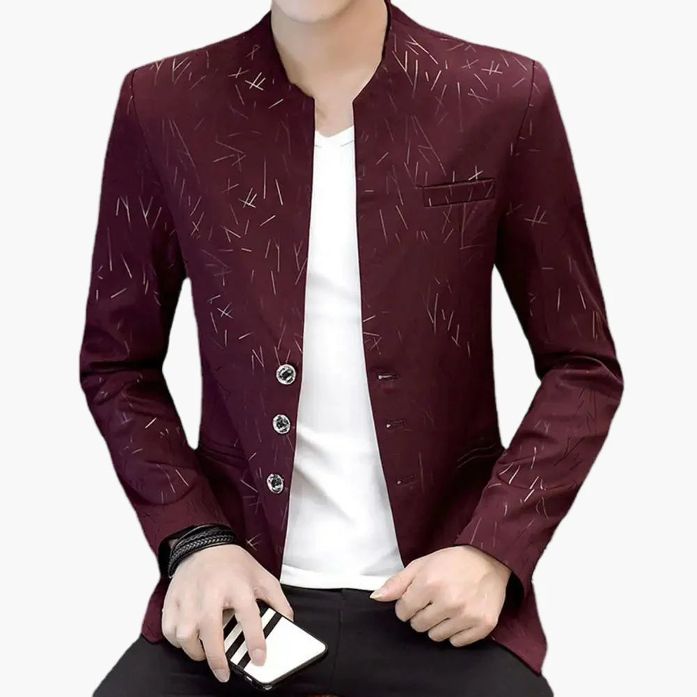 Blazer homme style moderne coupe ajustée pour occasions spéciales ou bureau