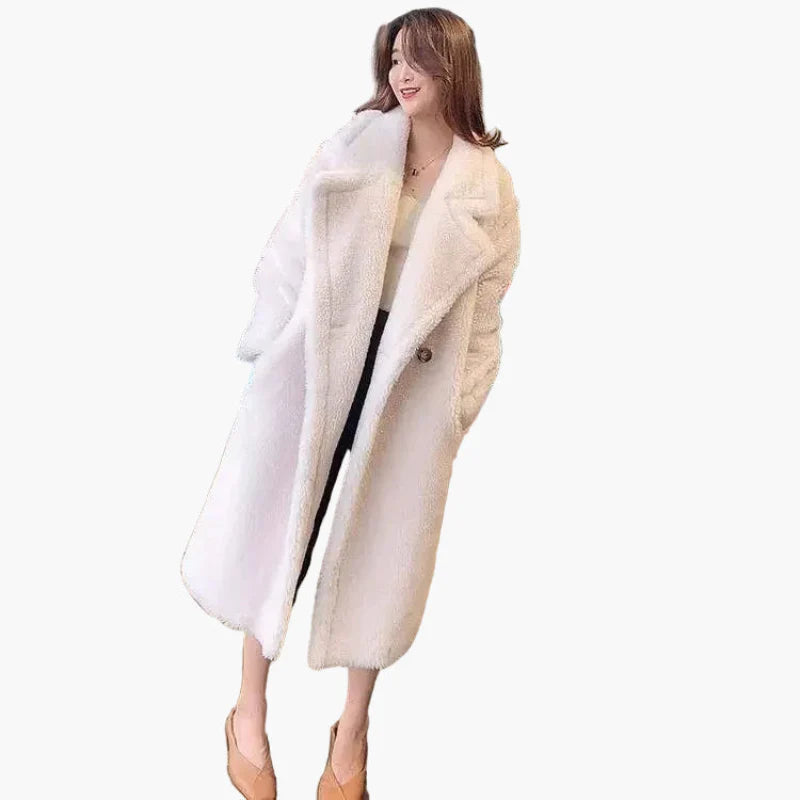 Manteau long femme style urbain élégant – Coupe oversize tendance pour l’hiver