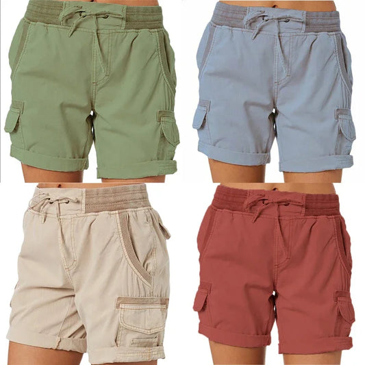 Kate – Shorts Cargo en Coton et Lin pour Femme