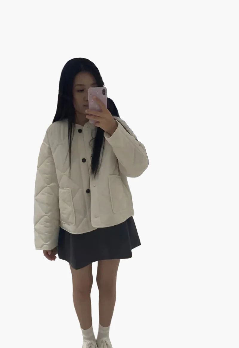 Veste matelassée décontractée pour femme – Style moderne et polyvalent