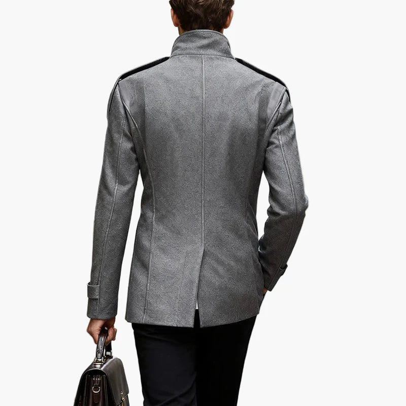 Manteau caban élégant pour homme, style urbain chic, parfait pour l'hiver