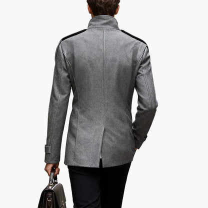 Manteau caban élégant pour homme, style urbain chic, parfait pour l'hiver