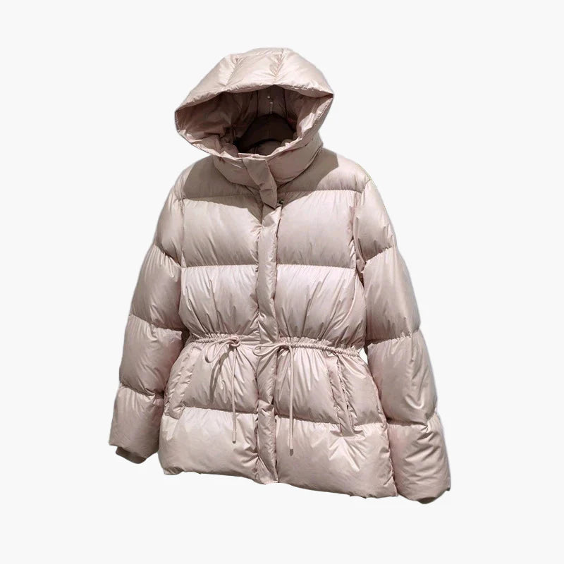 Veste doudoune à capuche pour femme style décontracté hiver urbain