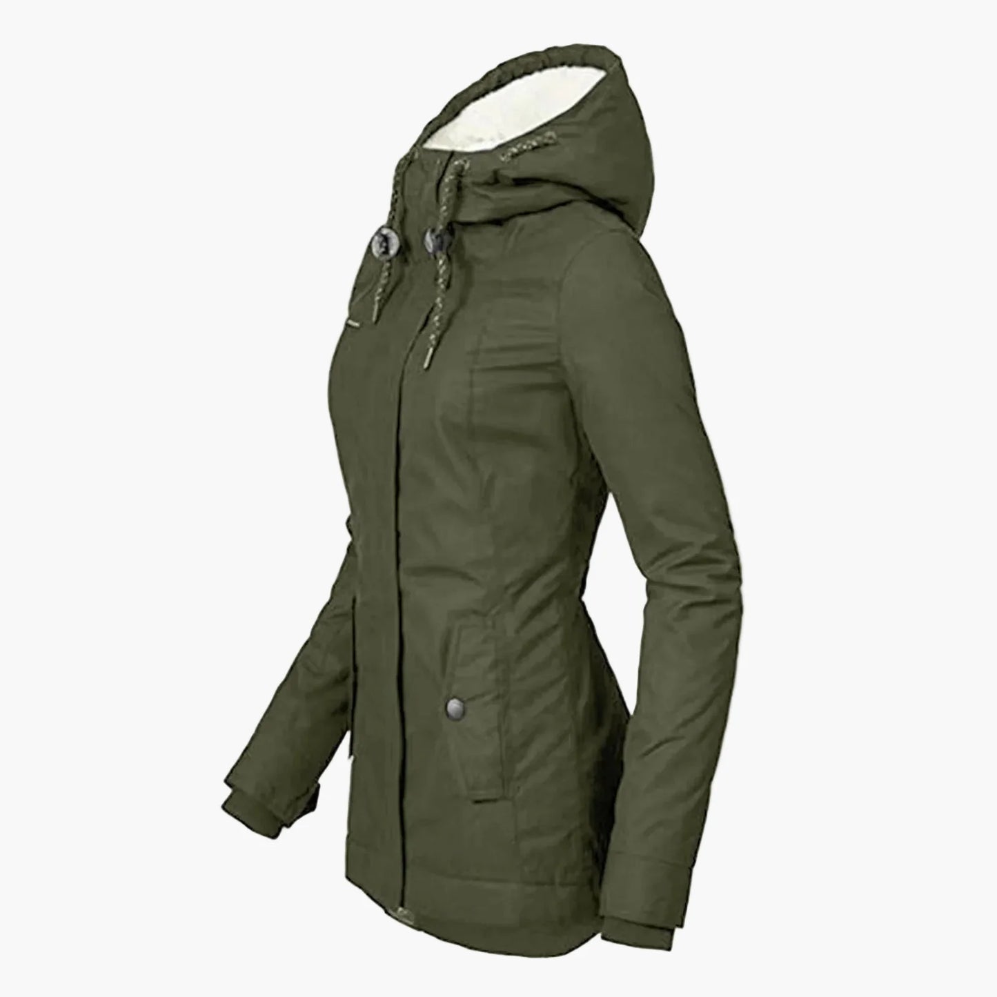 Veste d’Hiver Femme Style Urbain avec Capuche Doublée – Élégance Quotidienne et Confort Thermique