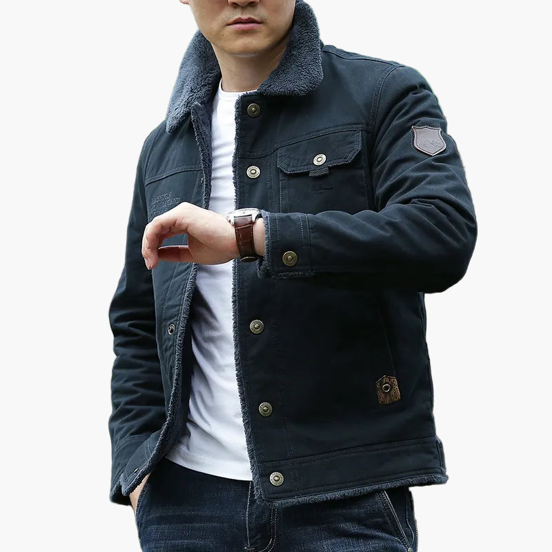 Veste décontractée style aviateur pour homme - idéale pour l'extérieur et la ville