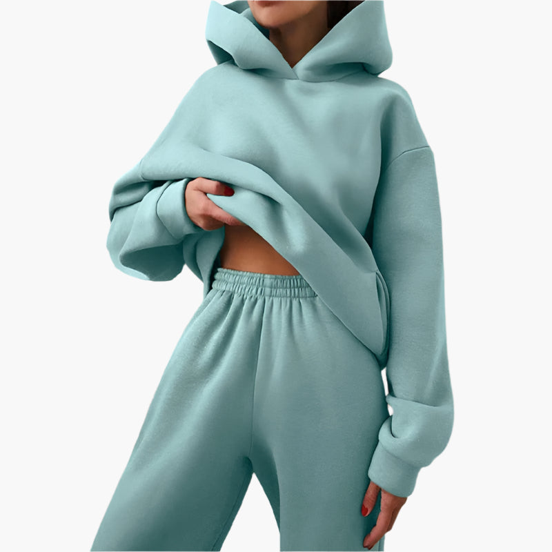 Ensemble Survêtement Décontracté Femme - Hoodie Oversize et Jogging Confortable pour la Maison et les Loisirs