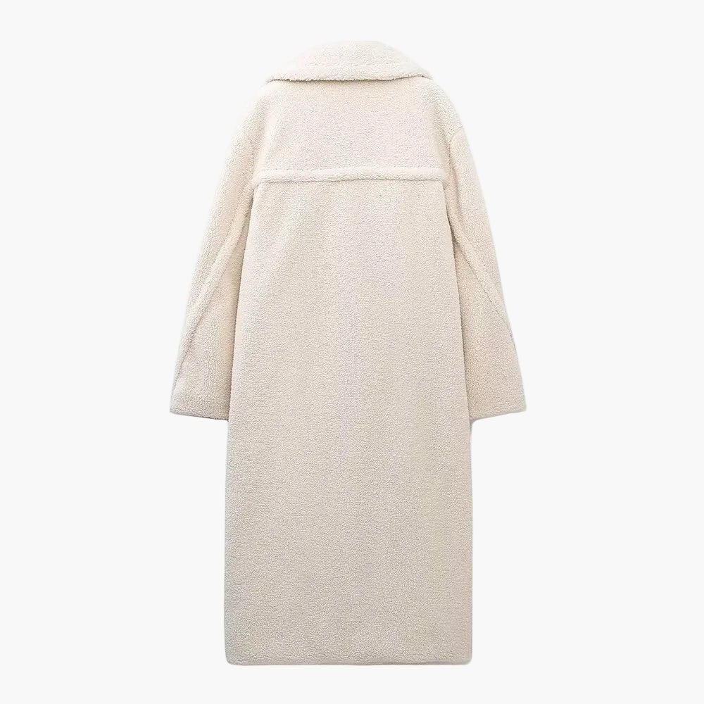 Manteau long femme style oversize élégant pour l'hiver