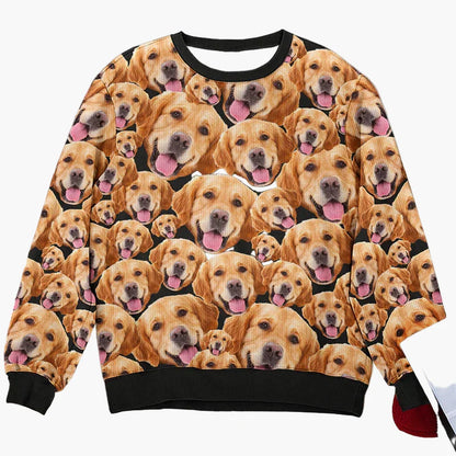 Pull de Noël unisexe personnalisé style festif – Idéal pour fêtes et cadeaux