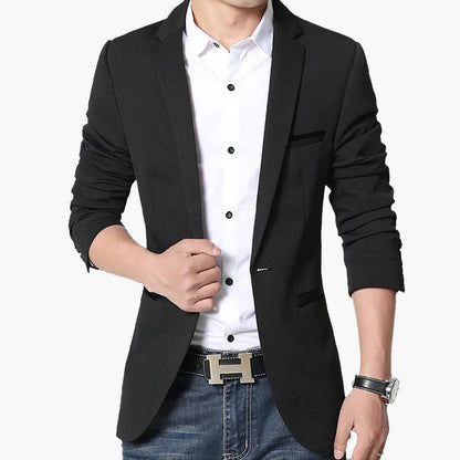 Veste blazer décontractée pour homme – Style moderne et élégant pour affaires ou loisirs