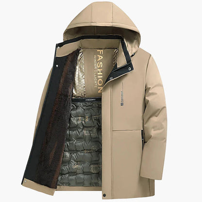 Manteau d'hiver élégant pour homme, coupe droite, style urbain, idéal pour temps froid