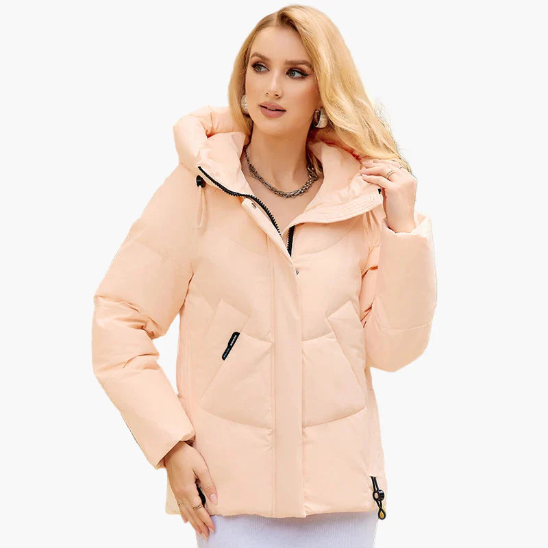 Veste d'hiver matelassée à capuche pour femme, style urbain et moderne