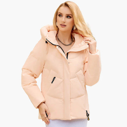 Veste d'hiver matelassée à capuche pour femme, style urbain et moderne