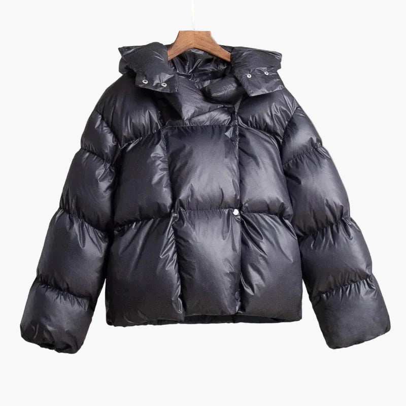 Doudoune courte oversize femme style urbain tendance hiver