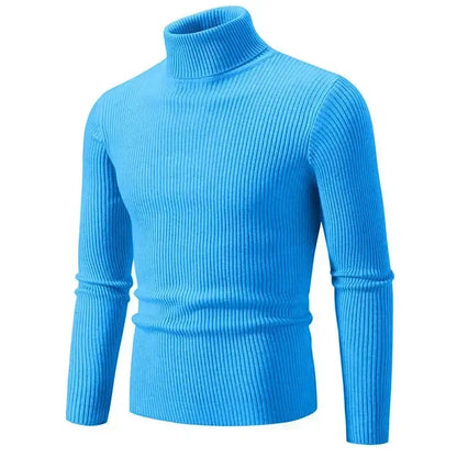 Toby – Pull à col montant ajusté en tricot pour homme