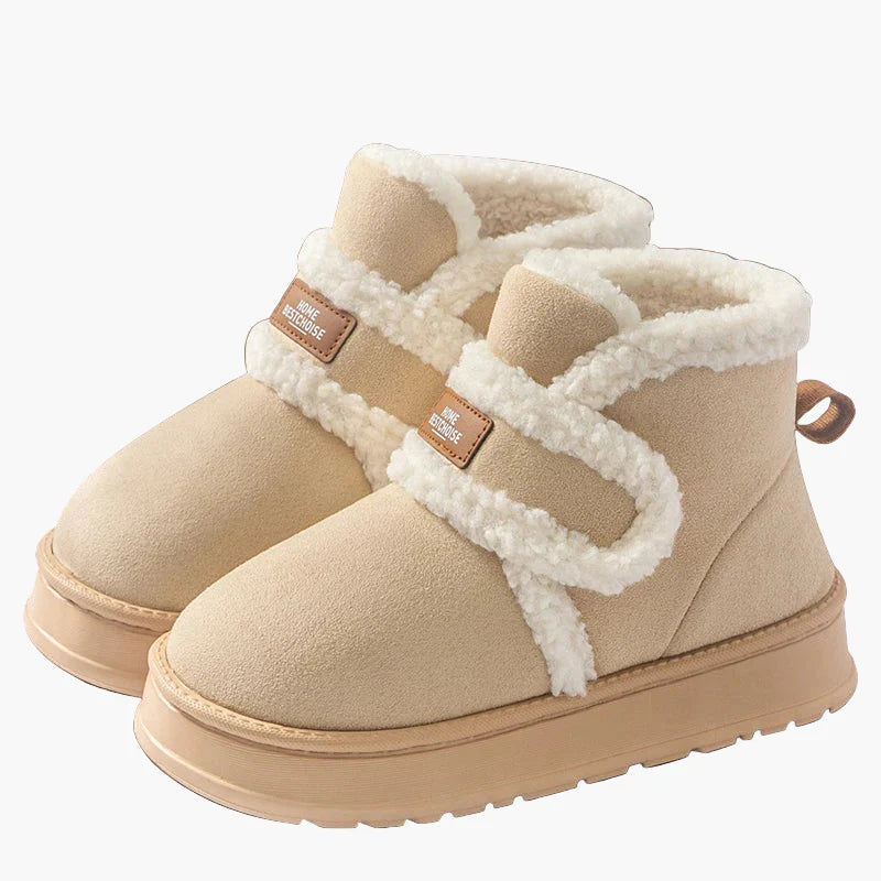 Chaussons bottines d'intérieur chauds pour femmes, style cocooning et confort quotidien