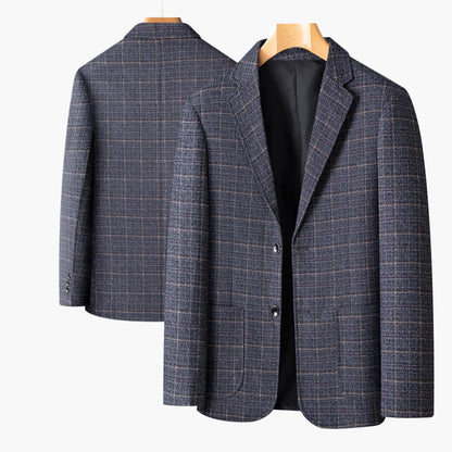 Veste Blazer Décontractée Homme Carreaux Style Élégant Pour Affaires et Quotidien