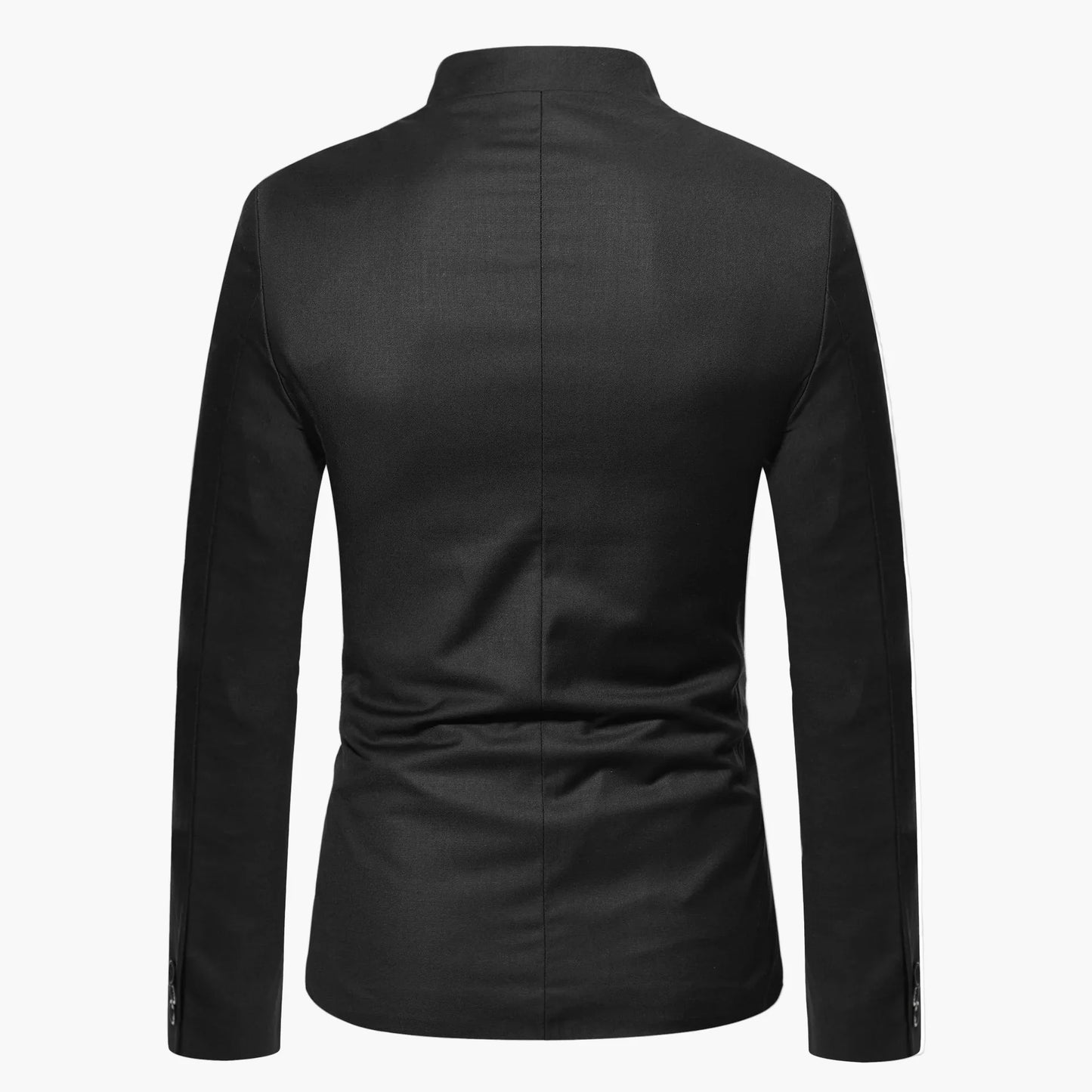 Veste costume homme col mao style moderne pour occasions formelles et décontractées