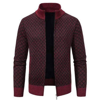 Mick – Cardigan en polaire douillet pour hommes avec zip