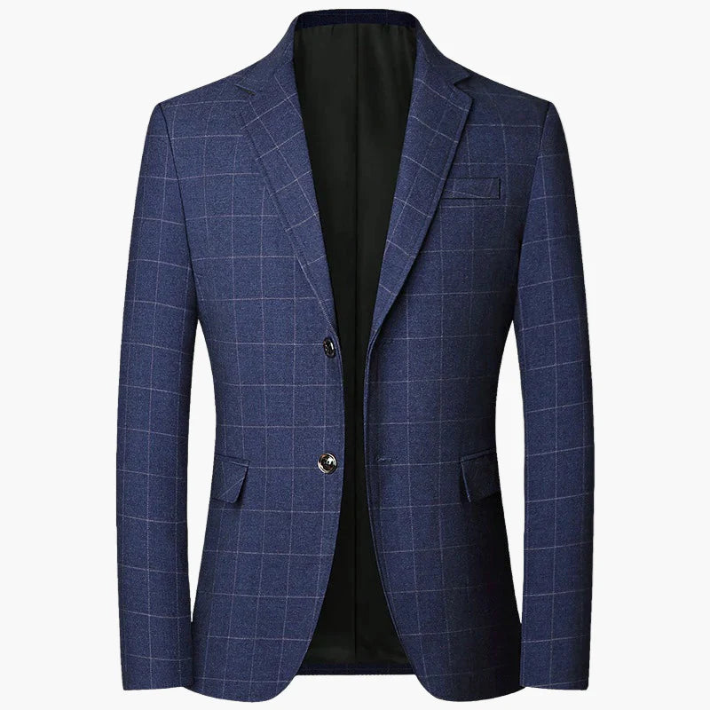 Veste Blazer Homme Élégant Style Carreaux Pour Affaires et Occasions Formelles