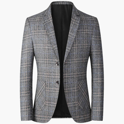 Veste de costume homme élégante à carreaux style moderne pour affaires ou occasions formelles