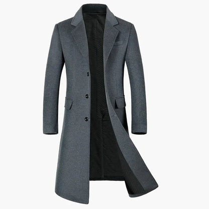 Manteau long homme style élégant pour affaires et occasions formelles