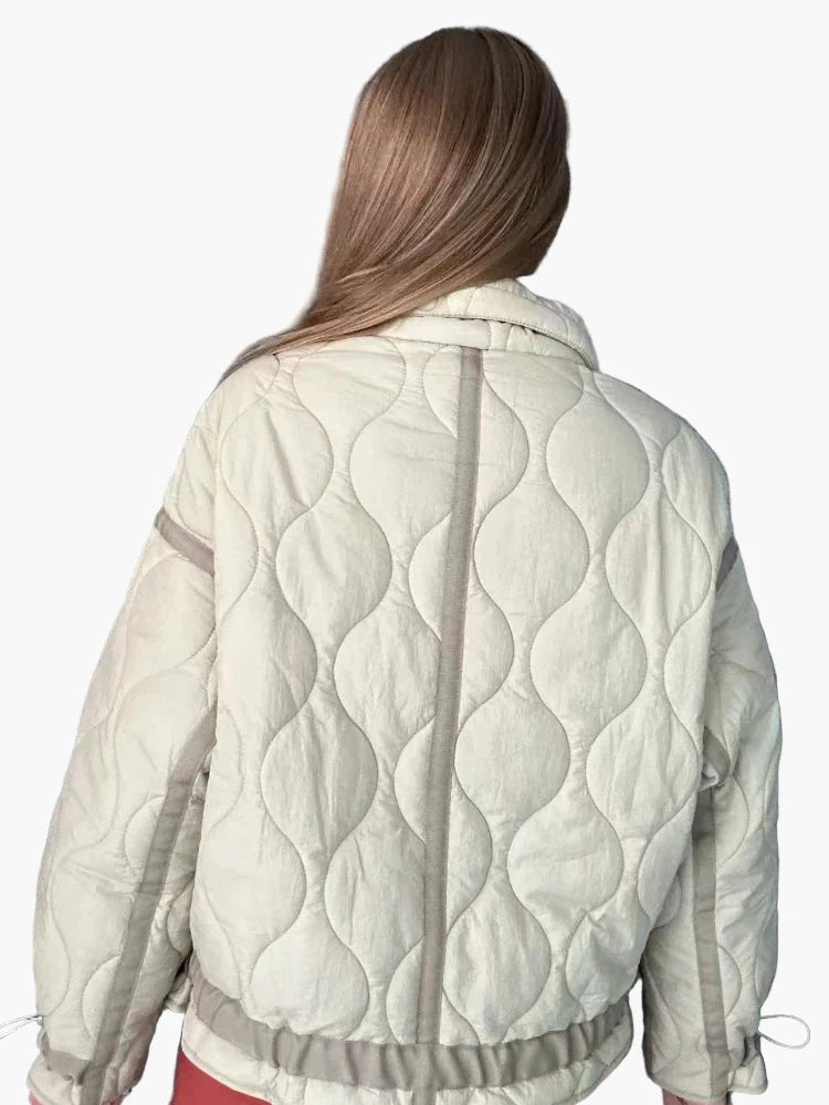 Veste matelassée décontractée pour femme, style urbain tendance, idéale pour l'automne et l'hiver