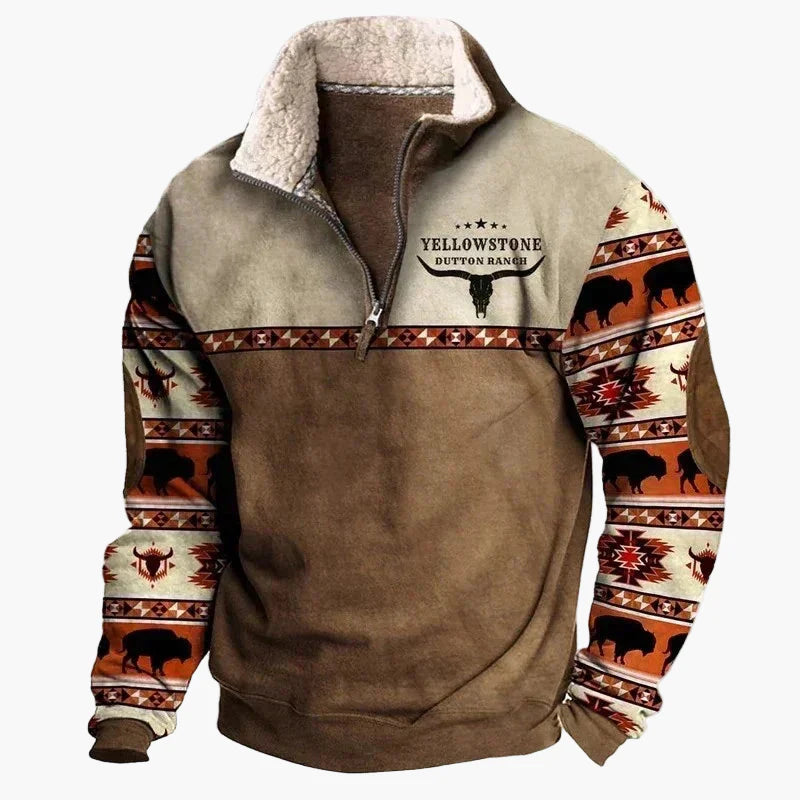 Sweat-shirt style western pour homme - Mode décontractée Wild West