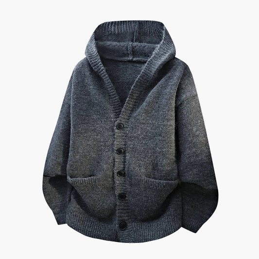 Cardigan à capuche pour homme style décontracté automne hiver