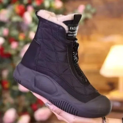 Phoebe – Bottes Hautes en Plateforme avec Fermeture Éclair pour Femmes