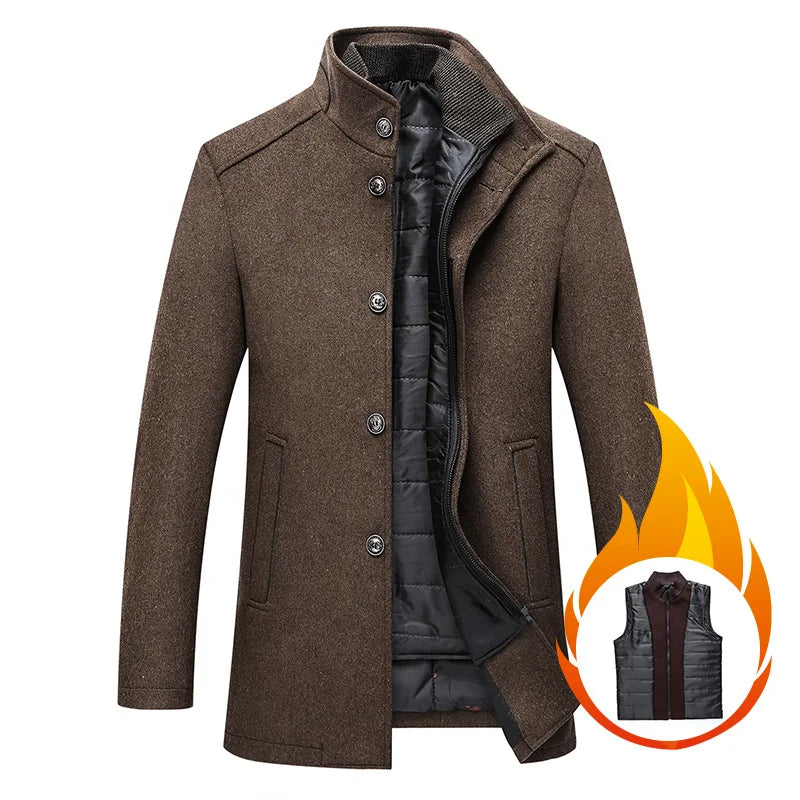 Manteau classique pour homme - Élégance urbaine et chaleur hivernale