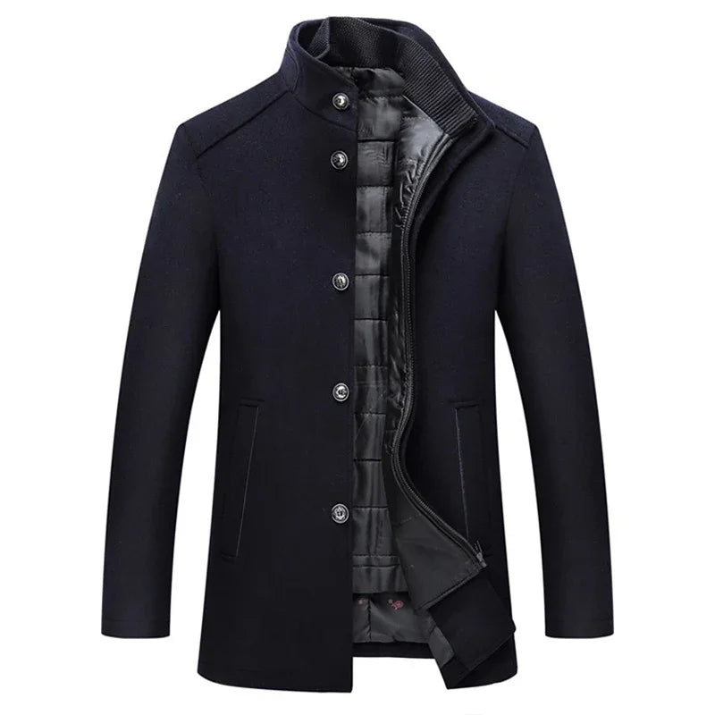 Manteau classique pour homme - Élégance urbaine et chaleur hivernale