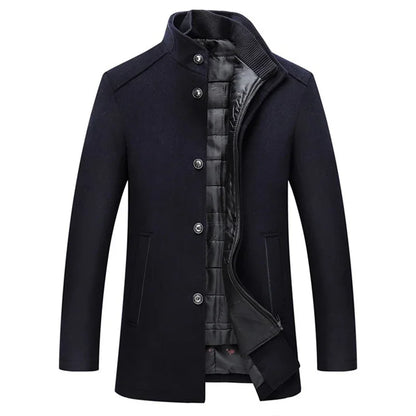 Manteau classique pour homme - Élégance urbaine et chaleur hivernale