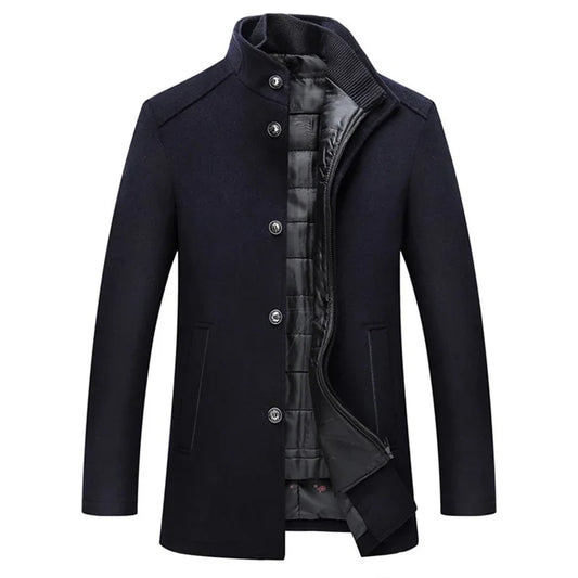 Manteau classique pour homme - Élégance urbaine et chaleur hivernale