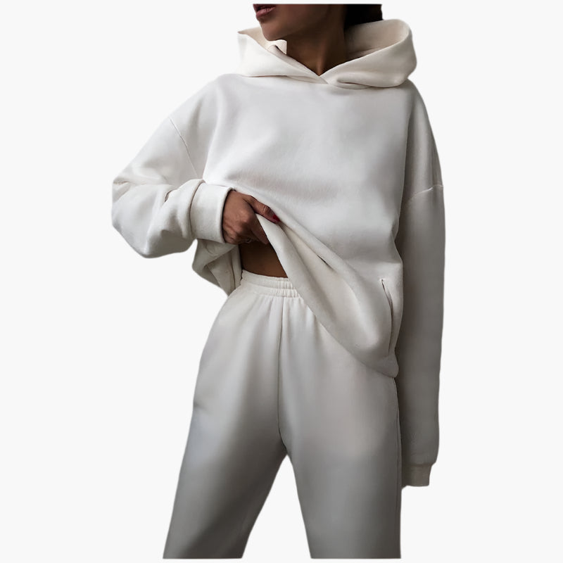 Ensemble Survêtement Décontracté Femme - Hoodie Oversize et Jogging Confortable pour la Maison et les Loisirs