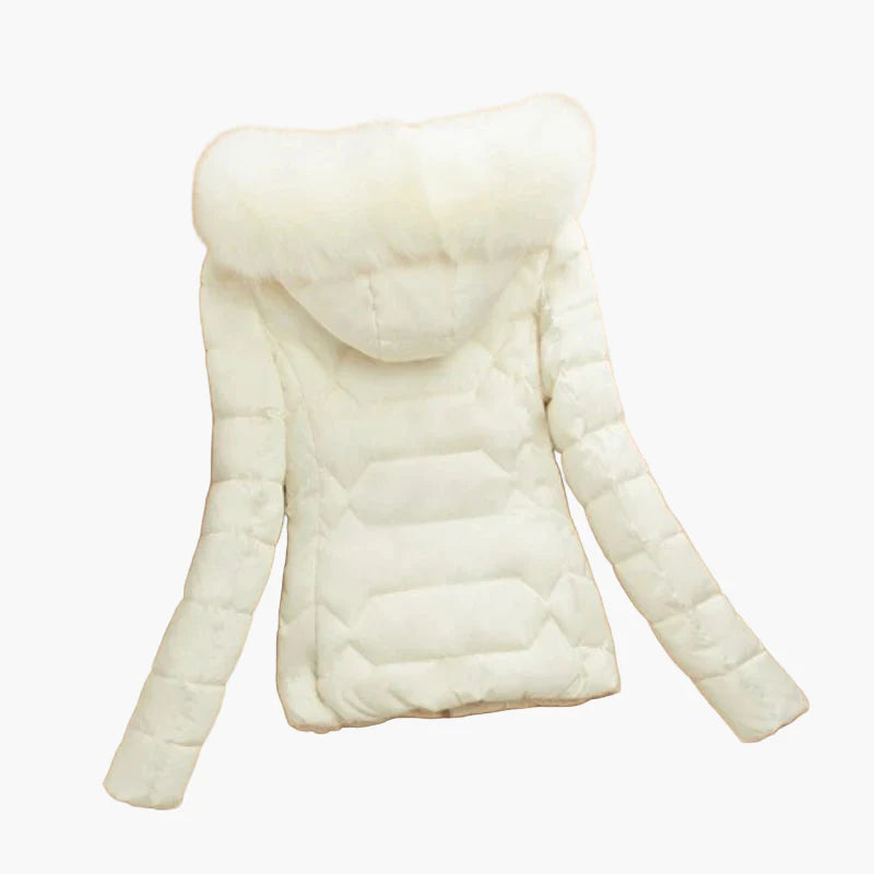 Doudoune Femme Élégante avec Capuche Large et Fermeture Zippée - Style Hiver Urbain