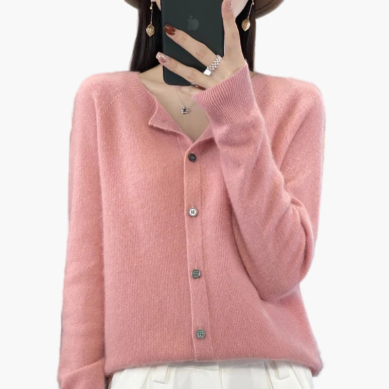 Cardigan élégant femme style décontracté parfait pour l'automne et l'hiver