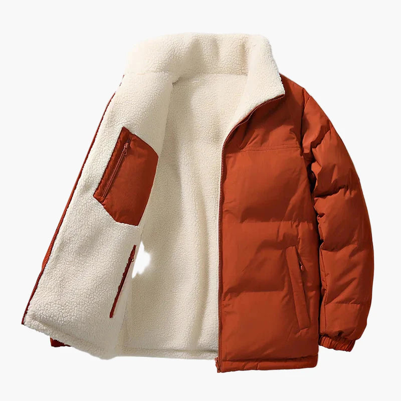 Veste doudoune homme style urbain coupe ample avec doublure chaude