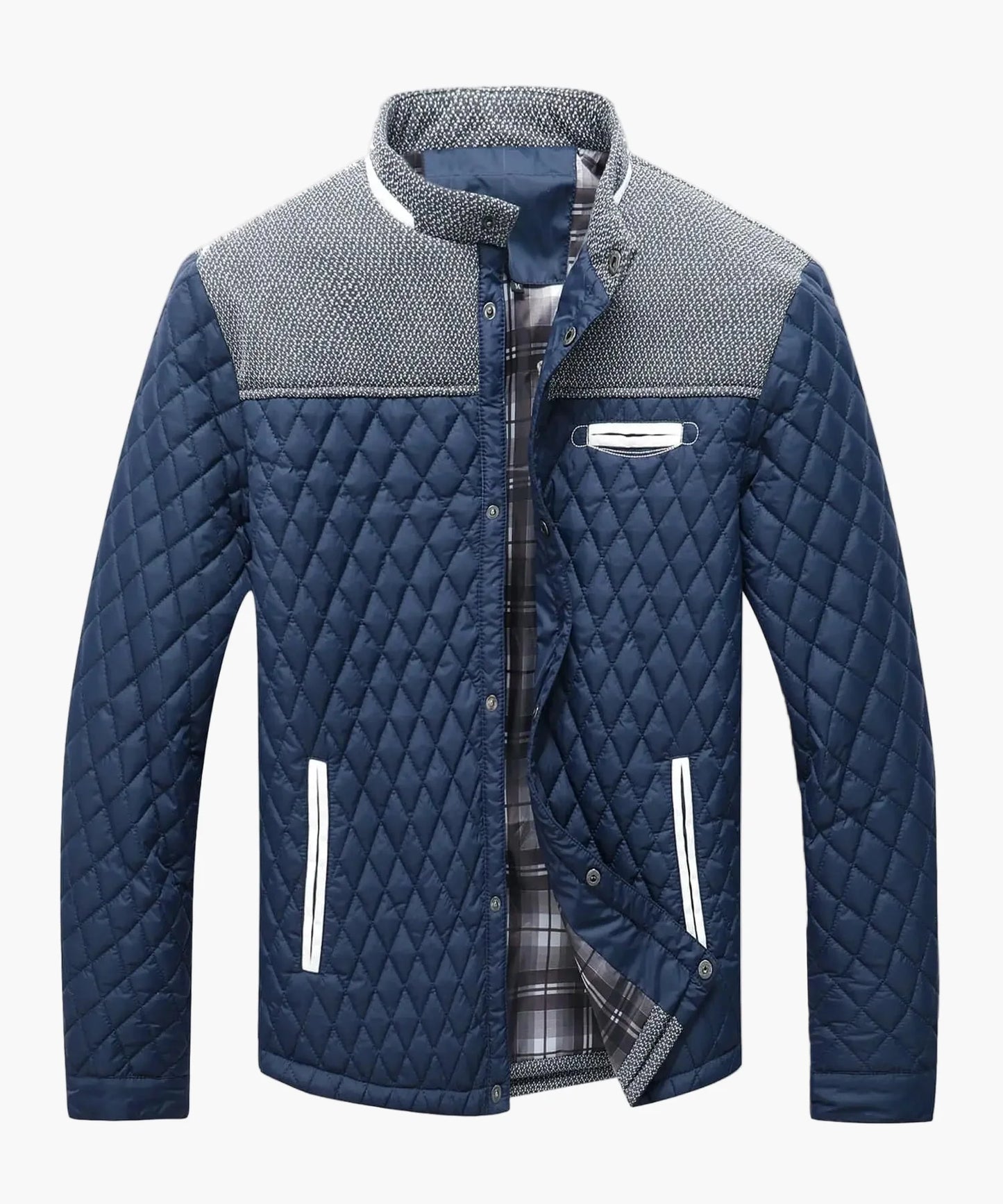 Veste matelassée homme style bomber casual pour l’automne et l’hiver