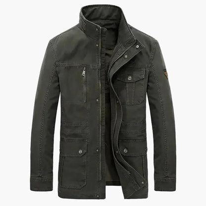 Veste décontractée homme à poches multiples style urbain pour usage quotidien