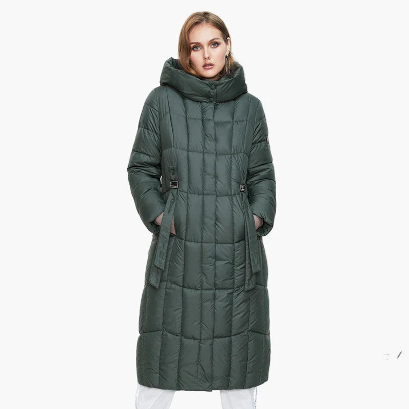 Manteau Doudoune Long Femme Grande Taille Élégant Hiver Urbain