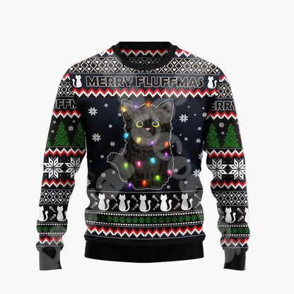 Sweatshirt de Noël Homme Style Humour - Pull Festif Père Noël Drôle sur Cheminée