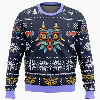 Sweat-shirt homme style geek rétro Majora's Mask Zelda - Pull fantaisie gaming
