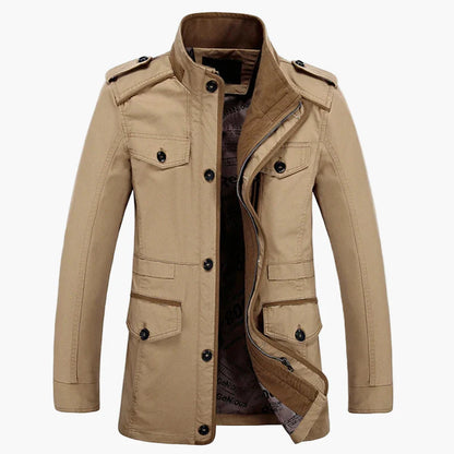 Veste militaire décontractée pour homme style urbain – Manteau automne/hiver élégant