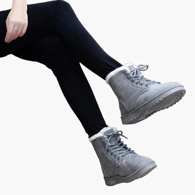 Bottes d'hiver montantes pour femme style décontracté chaud