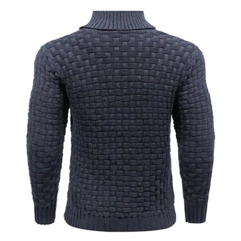 Isaac – Pull Col Roulé Monochrome Cozy pour Hommes