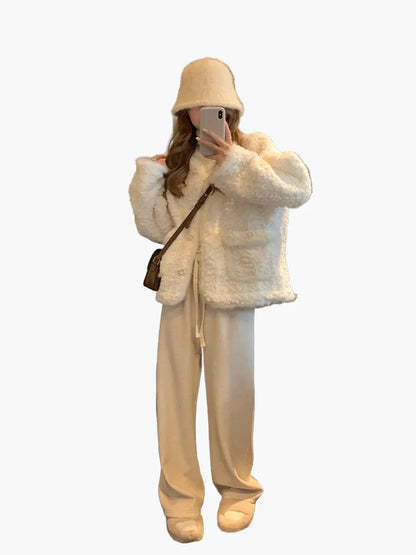 Veste Femme Élégante Style Coréen Décontracté pour l'Hiver