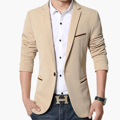 Veste blazer décontractée pour homme – Style moderne et élégant pour affaires ou loisirs