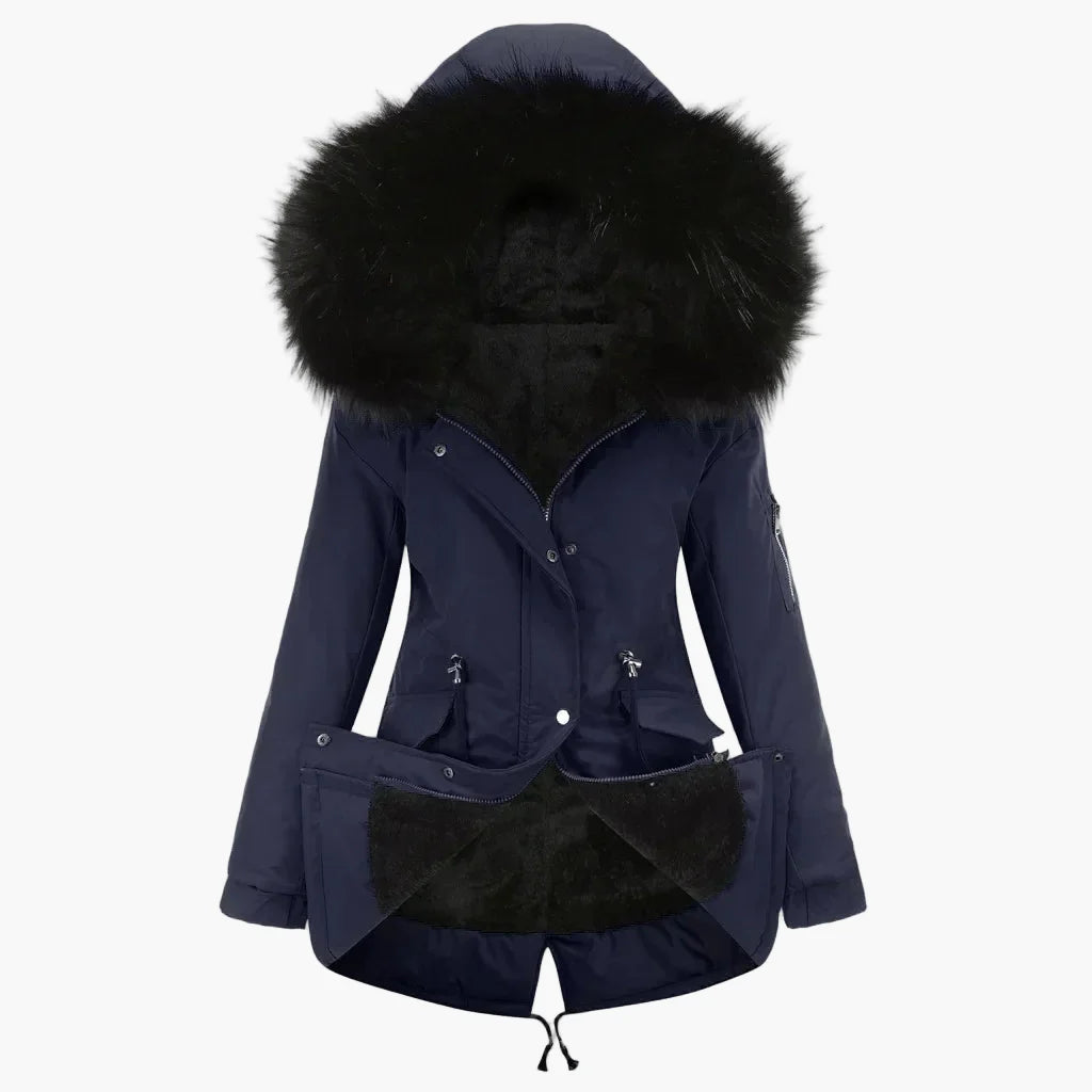 Parka d'hiver à capuche pour femme – Style élégant et chaud pour l'hiver