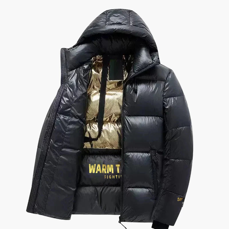 Doudoune Homme Style Urbain à Capuche pour Hiver - Veste Matelassée Décontractée